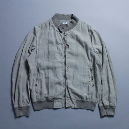 S/S 2005 C.P. COMPANY Linen Zip Up Flight Jacket