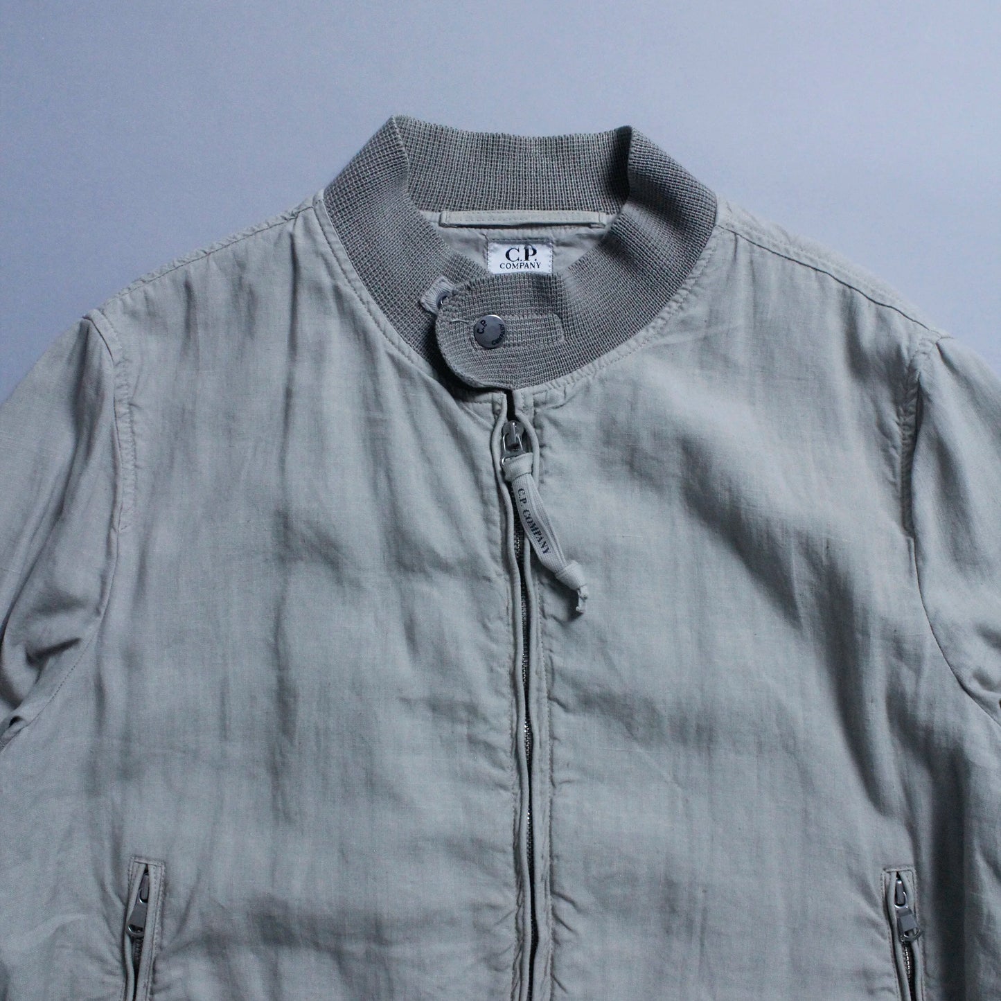 S/S 2005 C.P. COMPANY Linen Zip Up Flight Jacket