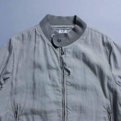 S/S 2005 C.P. COMPANY Linen Zip Up Flight Jacket
