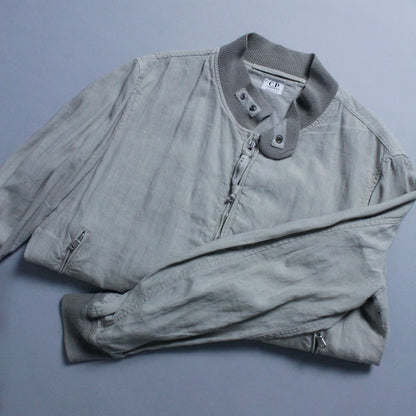 S/S 2005 C.P. COMPANY Linen Zip Up Flight Jacket