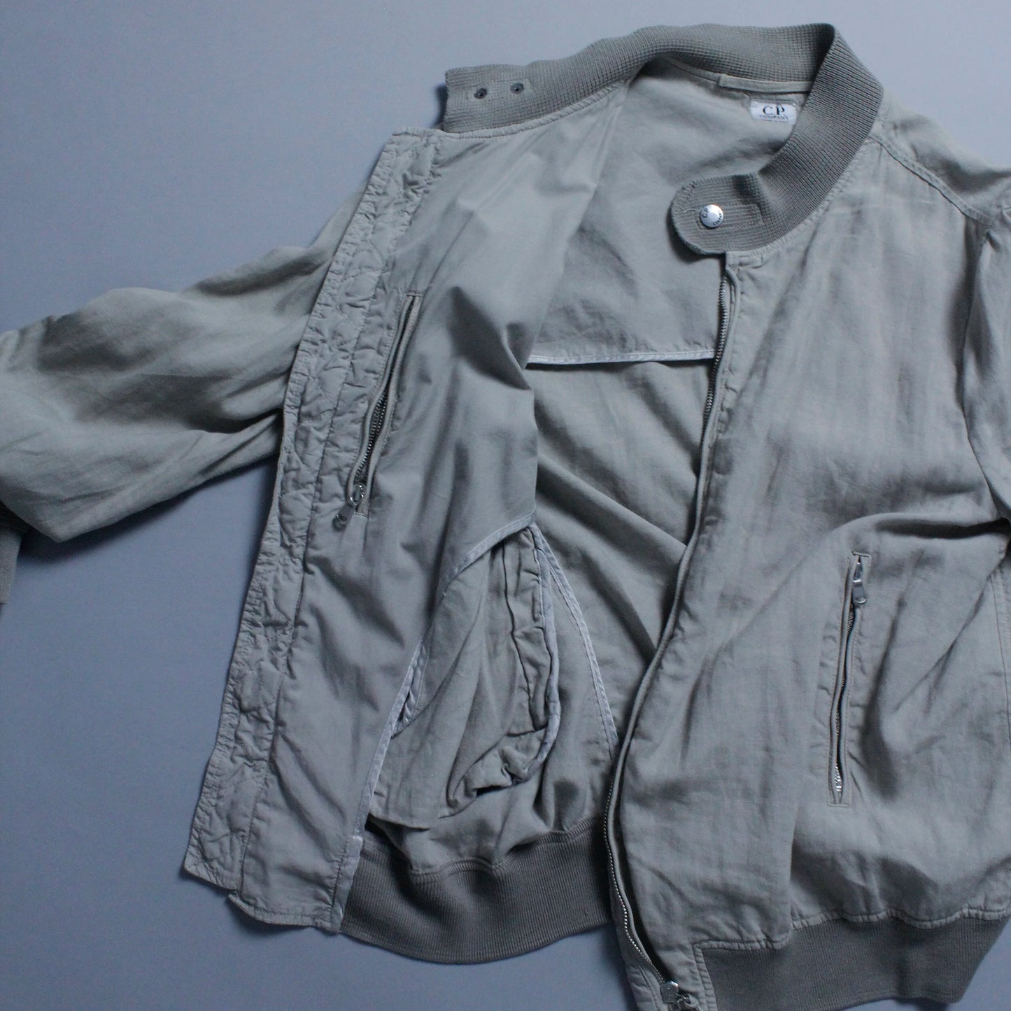 S/S 2005 C.P. COMPANY Linen Zip Up Flight Jacket