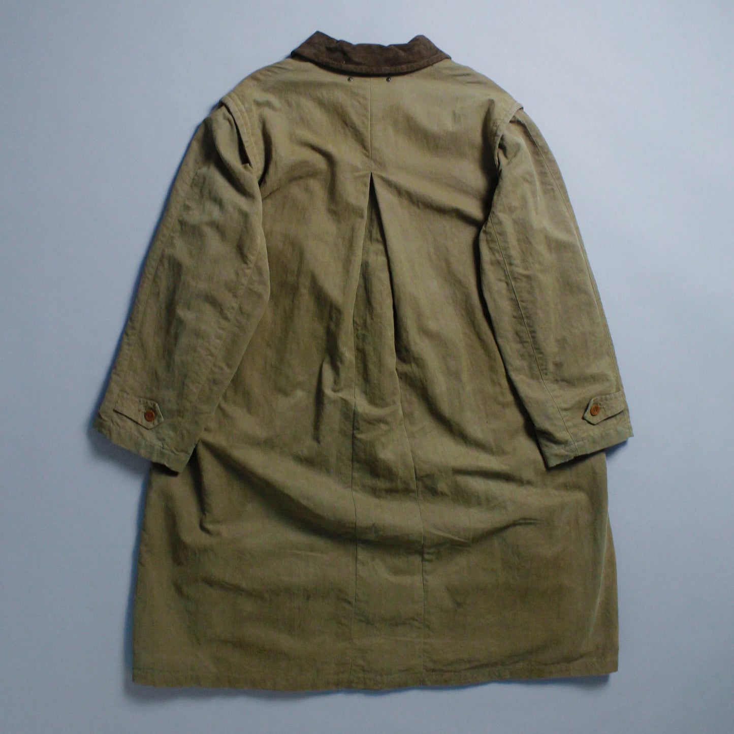 A/W 1989 C.P. COMPANY Rubber Wool Trench Coat