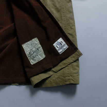 A/W 1989 C.P. COMPANY Rubber Wool Trench Coat