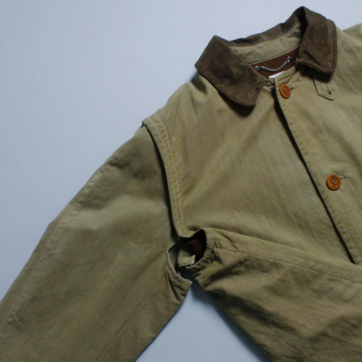 A/W 1989 C.P. COMPANY Rubber Wool Trench Coat