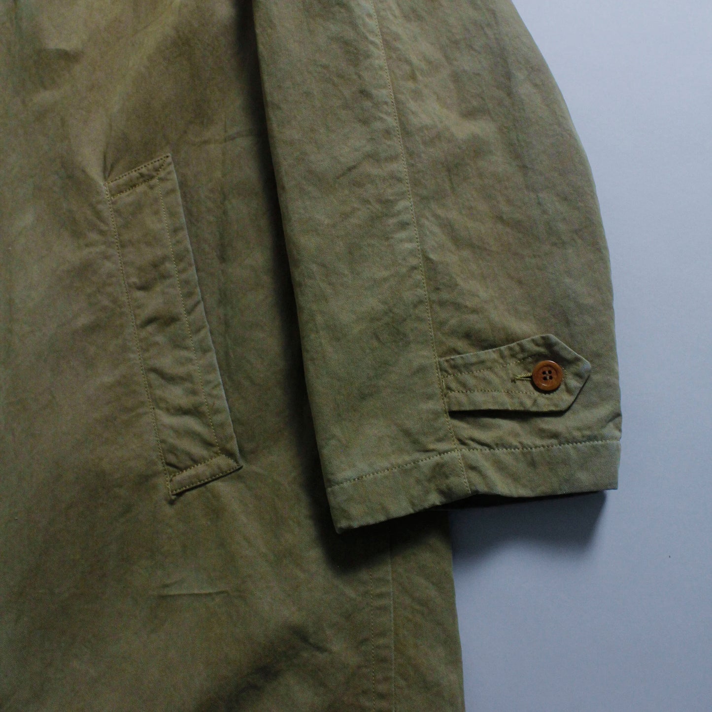 A/W 1989 C.P. COMPANY Rubber Wool Trench Coat