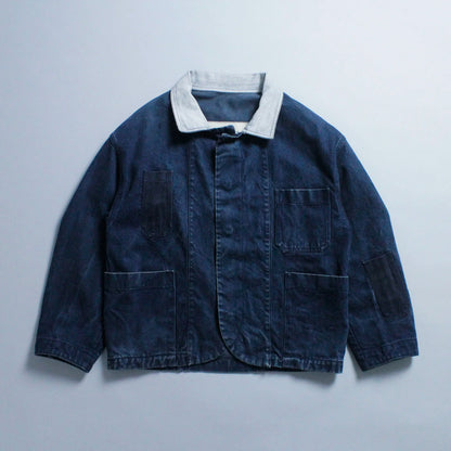 S/S 1984 Denim Marina Multi Pocket Cropped Chore Jacket