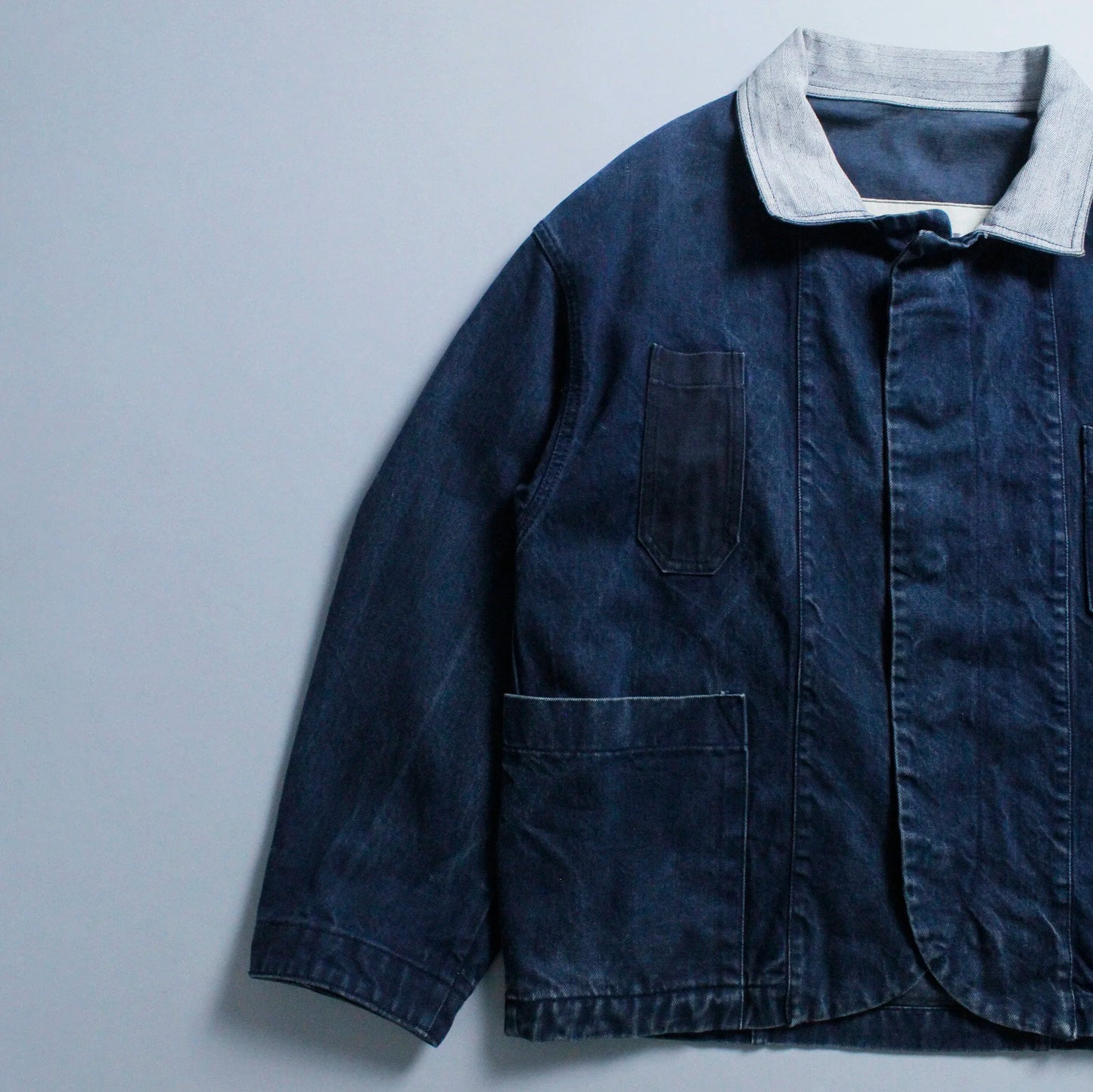 S/S 1984 Denim Marina Multi Pocket Cropped Chore Jacket