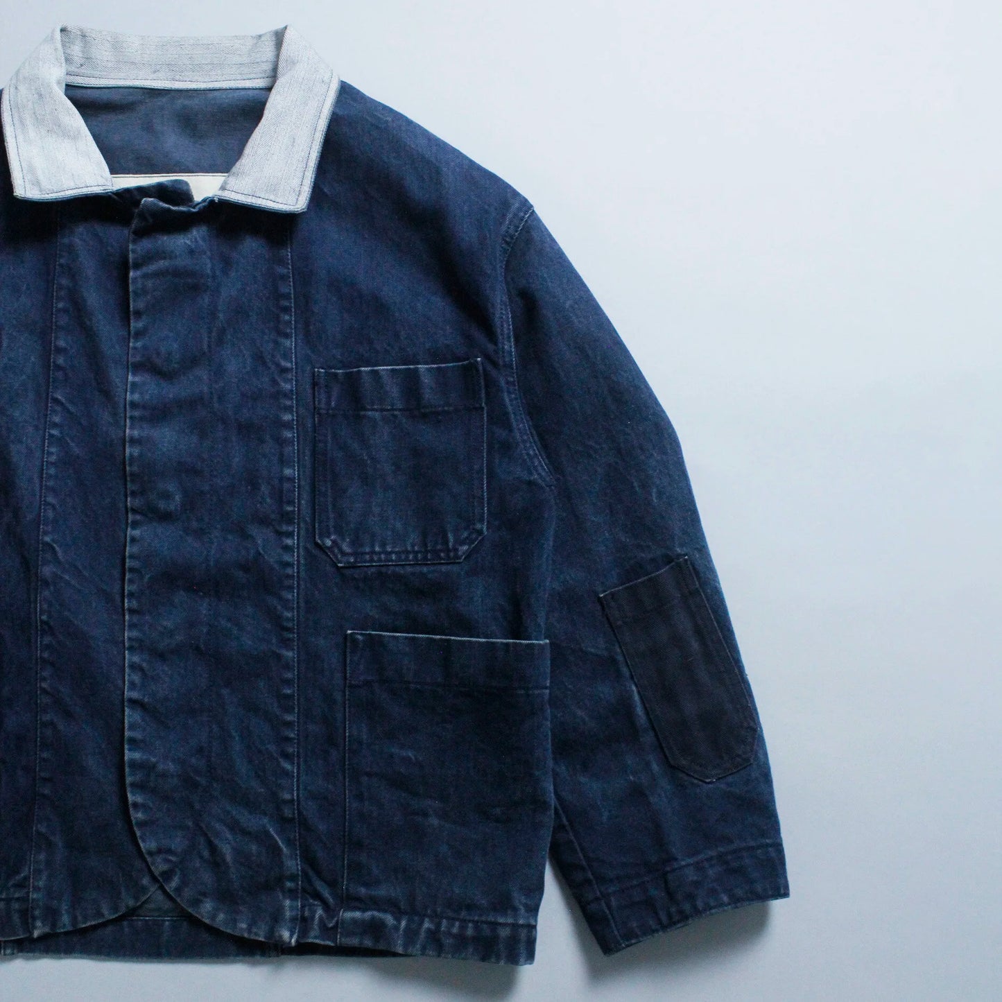 S/S 1984 Denim Marina Multi Pocket Cropped Chore Jacket