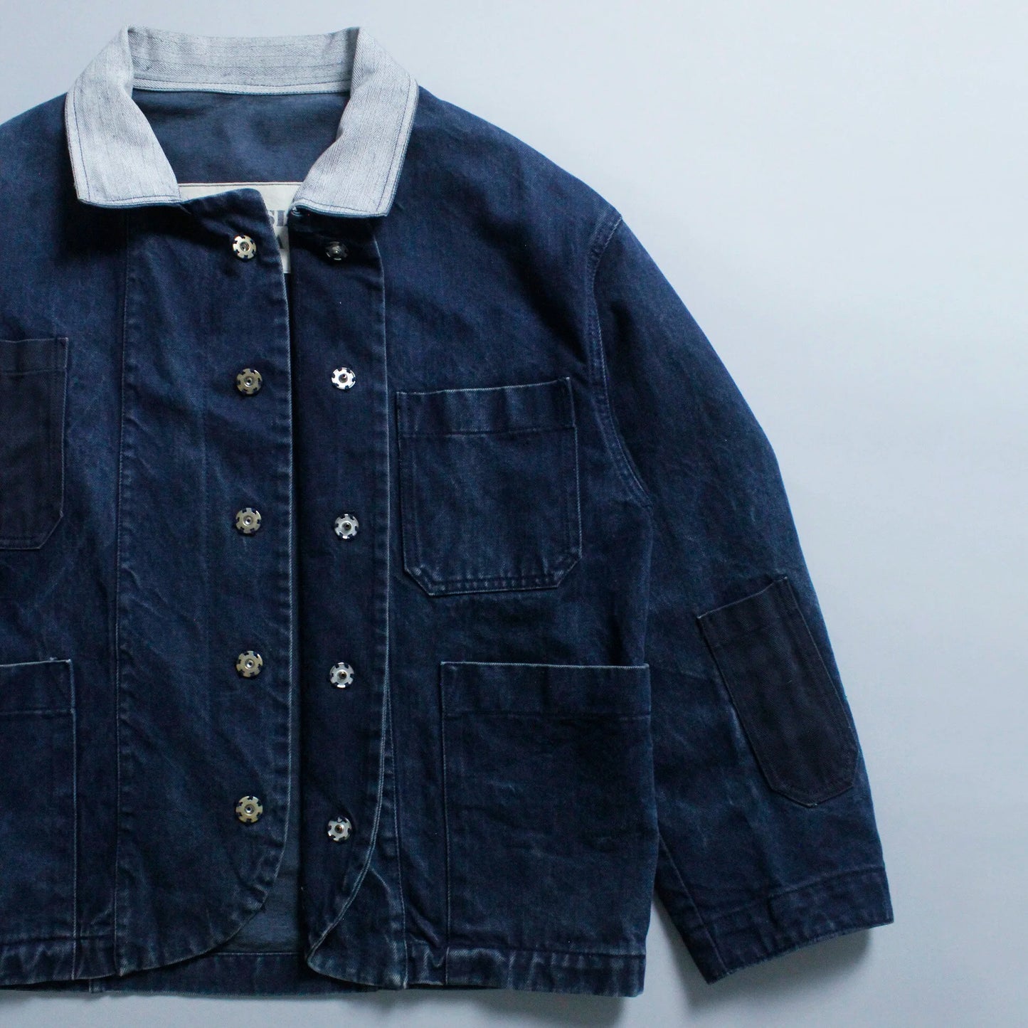 S/S 1984 Denim Marina Multi Pocket Cropped Chore Jacket