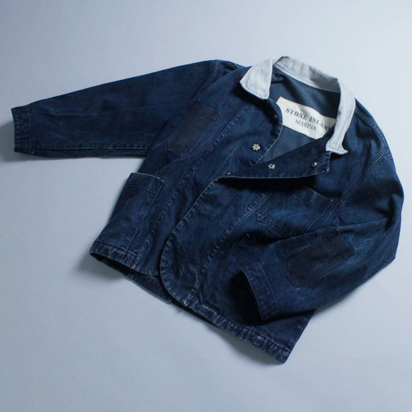 S/S 1984 Denim Marina Multi Pocket Cropped Chore Jacket