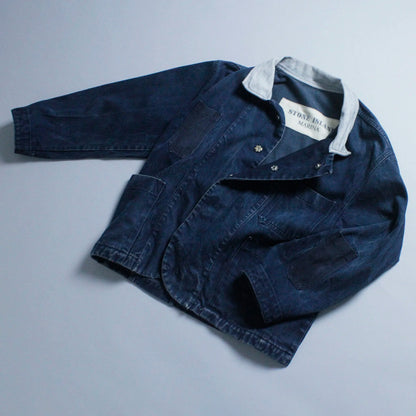 S/S 1984 Denim Marina Multi Pocket Cropped Chore Jacket