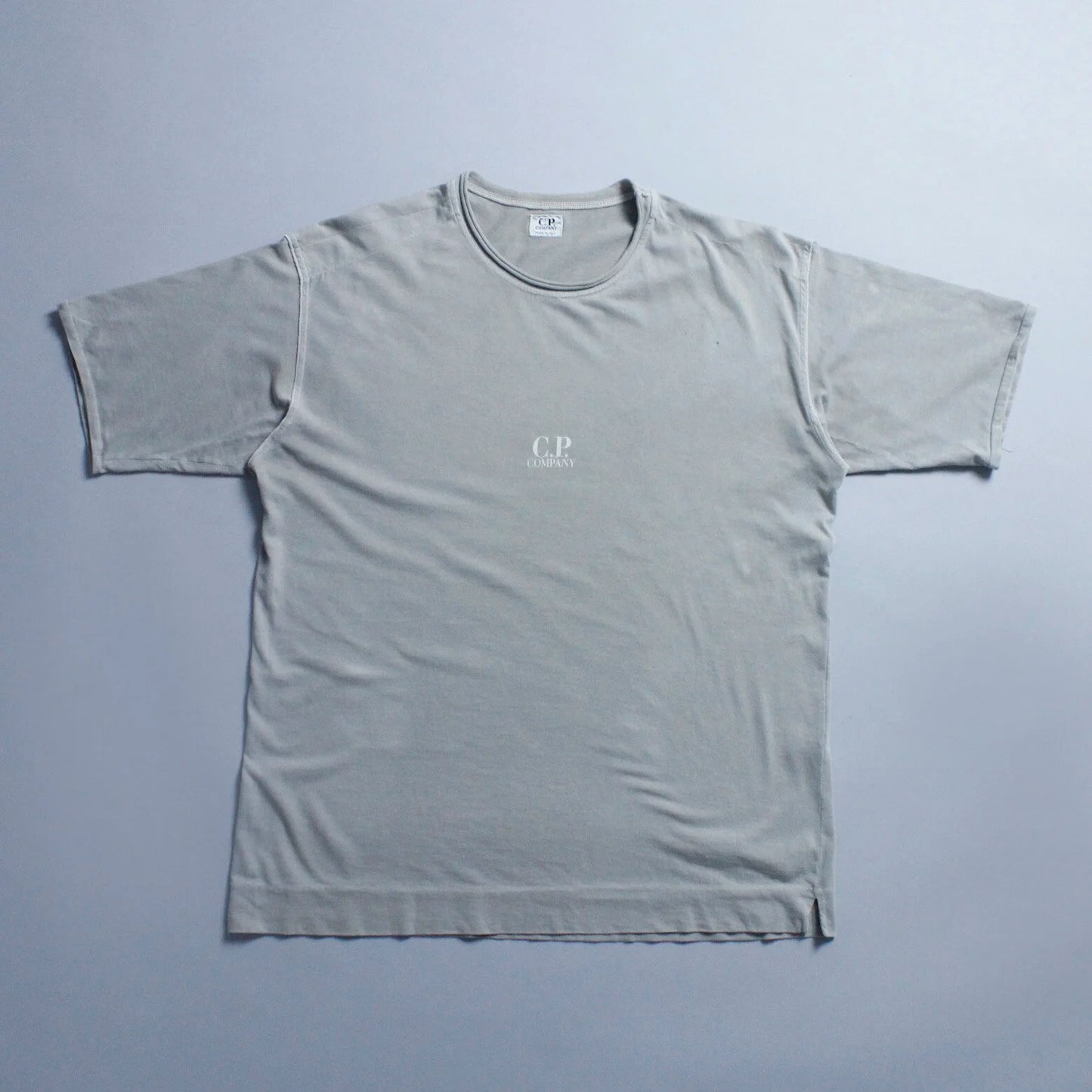 S/S 2005 C.P. COMPANY Rolled Collar Spell Out T-shirt