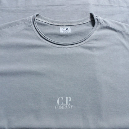 S/S 2005 C.P. COMPANY Rolled Collar Spell Out T-shirt