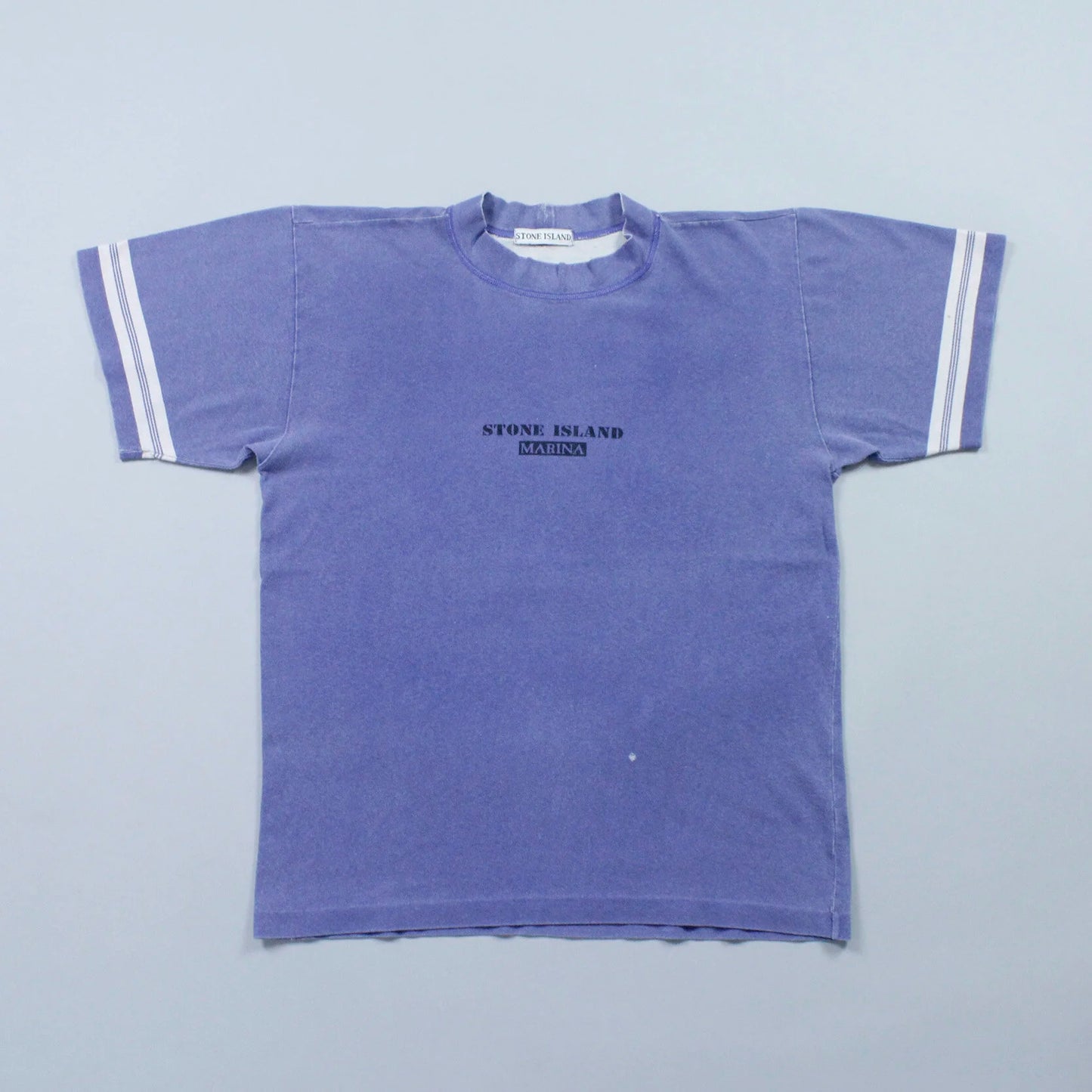 S/S 1988 Marina Stencil Spell Out Mock Neck T-shirt