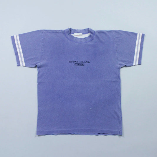S/S 1988 Marina Stencil Spell Out Mock Neck T-shirt