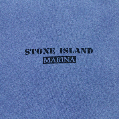 S/S 1988 Marina Stencil Spell Out Mock Neck T-shirt