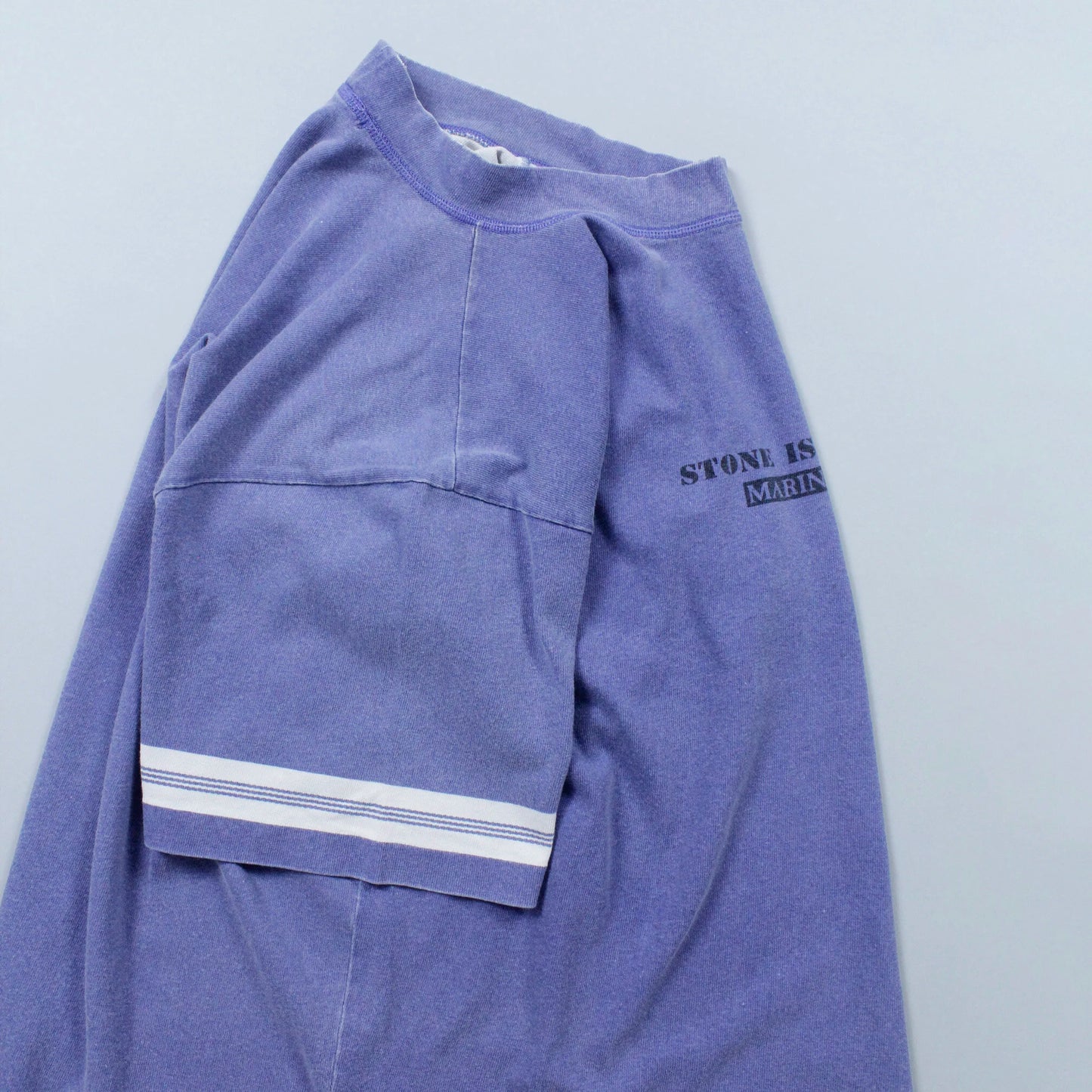 S/S 1988 Marina Stencil Spell Out Mock Neck T-shirt