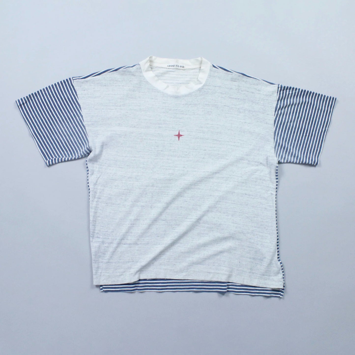 S/S 1987 Marina Box Logo Two Tone Mock Neck T-shirt