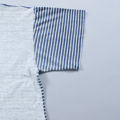 S/S 1987 Marina Box Logo Two Tone Mock Neck T-shirt