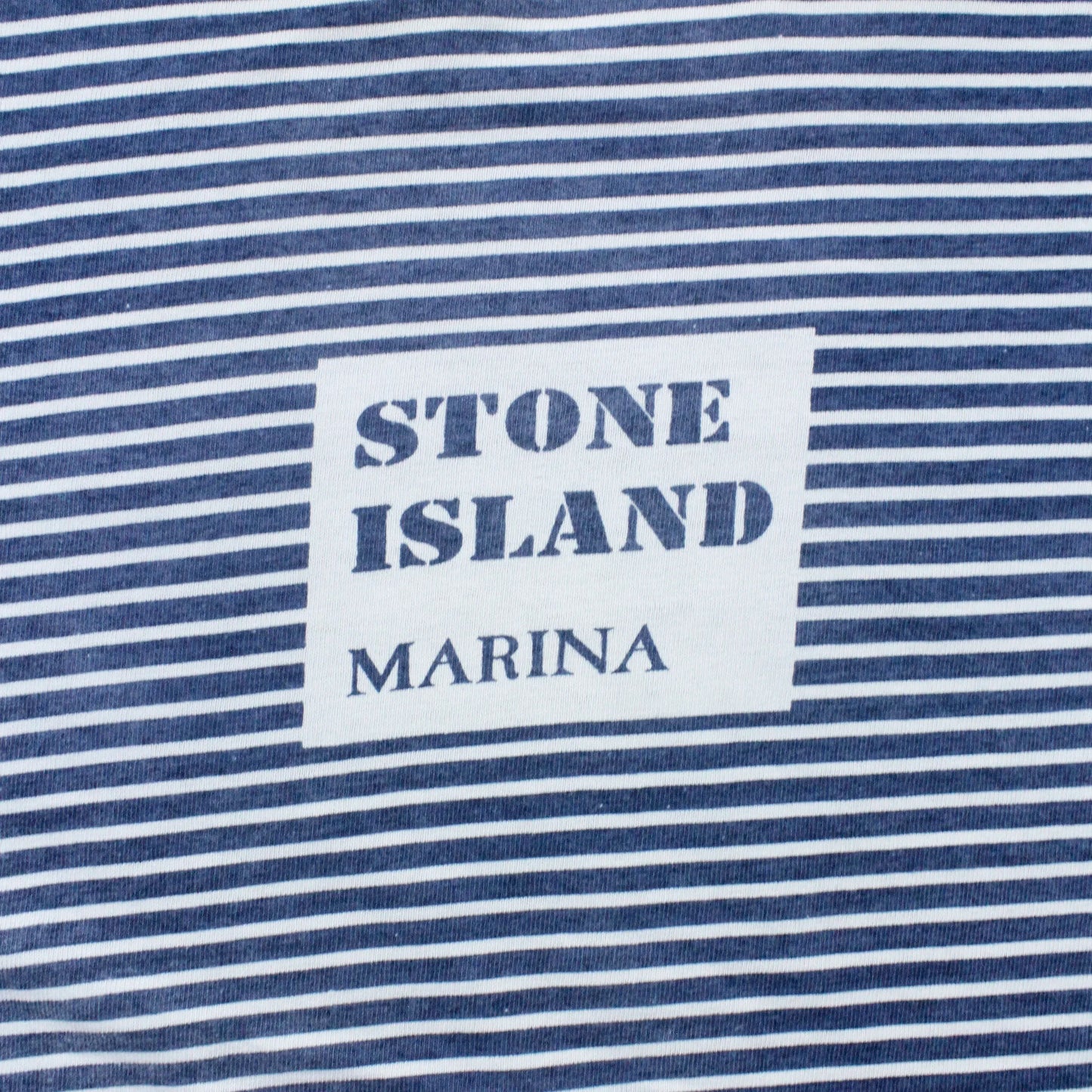 S/S 1987 Marina Box Logo Two Tone Mock Neck T-shirt