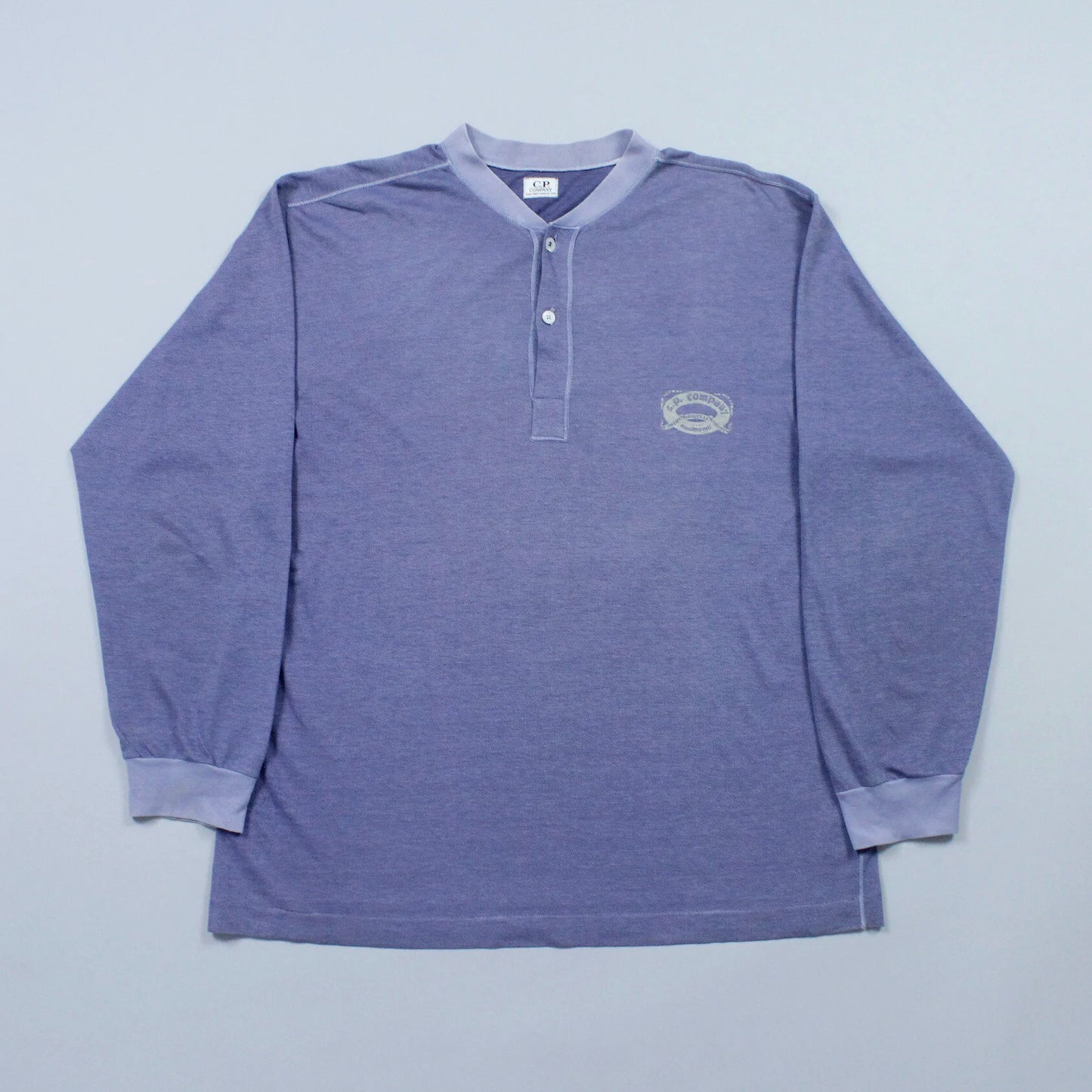 S/S 1986 Ideas From Massimo Osti C.P. COMPANY Long Sleeve Henley T-shirt