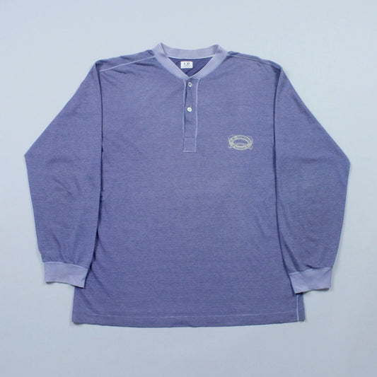 S/S 1986 Ideas From Massimo Osti C.P. COMPANY Long Sleeve Henley T-shirt
