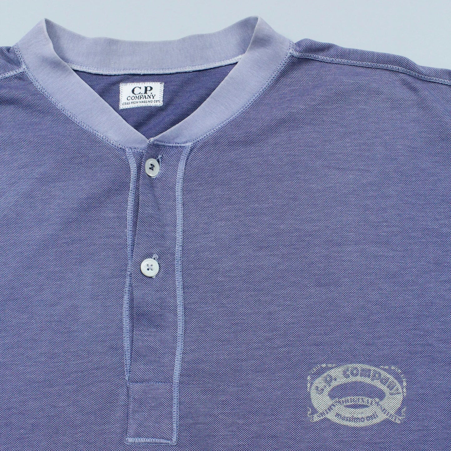 S/S 1986 Ideas From Massimo Osti C.P. COMPANY Long Sleeve Henley T-shirt