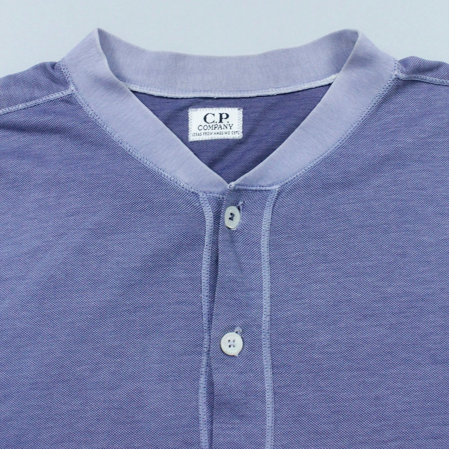 S/S 1986 Ideas From Massimo Osti C.P. COMPANY Long Sleeve Henley T-shirt