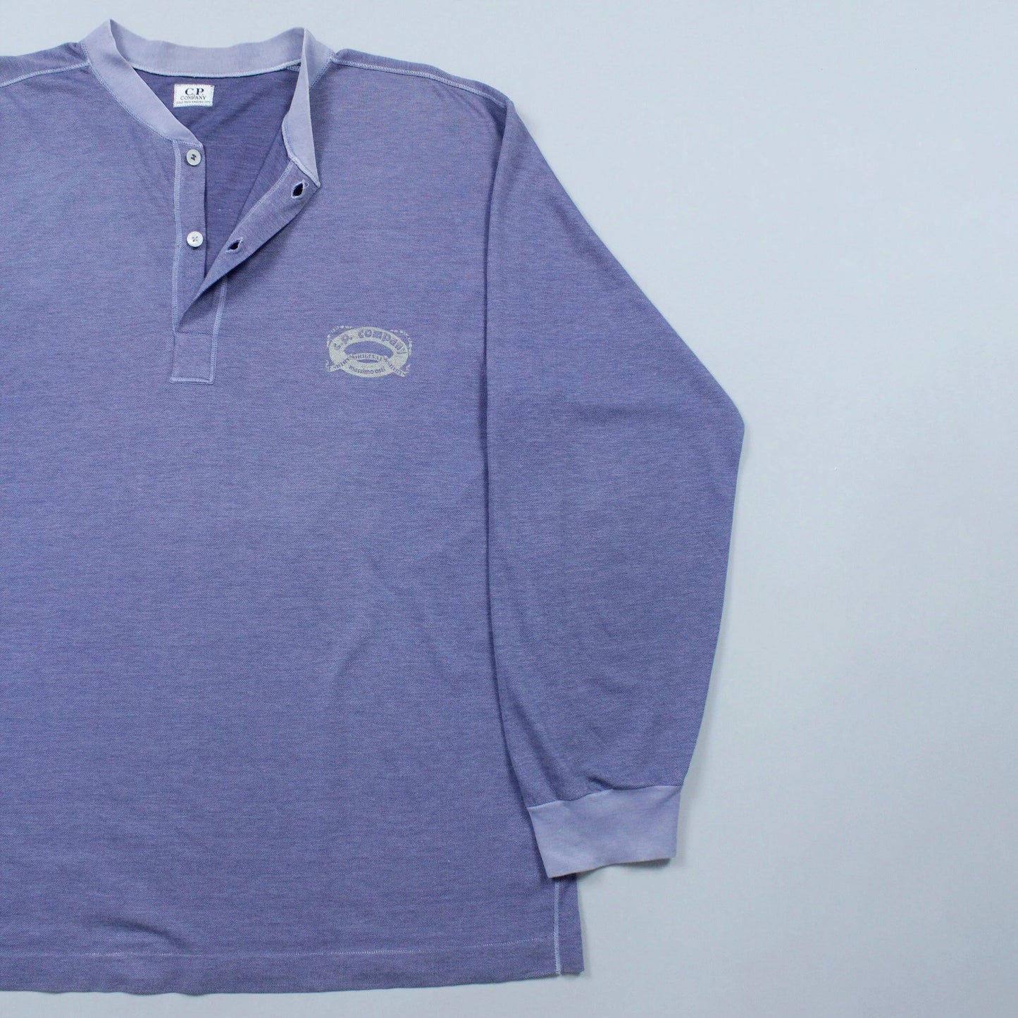S/S 1986 Ideas From Massimo Osti C.P. COMPANY Long Sleeve Henley T-shirt