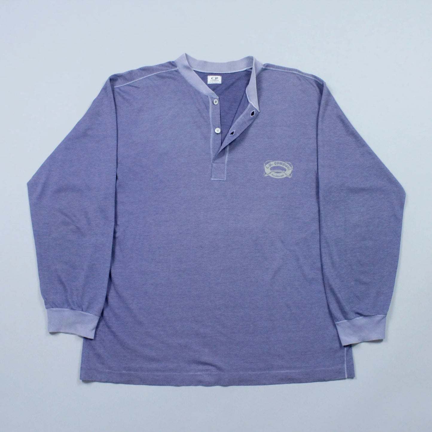 S/S 1986 Ideas From Massimo Osti C.P. COMPANY Long Sleeve Henley T-shirt