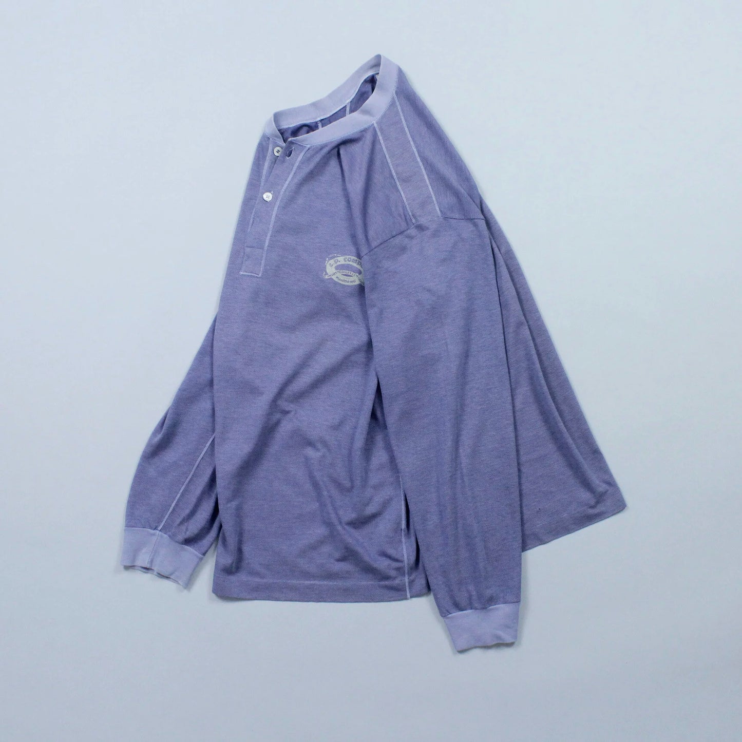 S/S 1986 Ideas From Massimo Osti C.P. COMPANY Long Sleeve Henley T-shirt