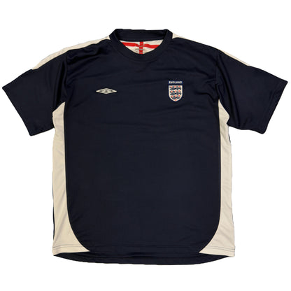 Umbro 2005/07 England Training Shirt In Navy (L) | Large, Navy