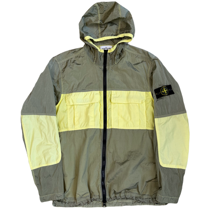 Stone Island SS/19 Nylon Metal Watro Ripstop Jacket In Khaki Green (XL) | Green, Green