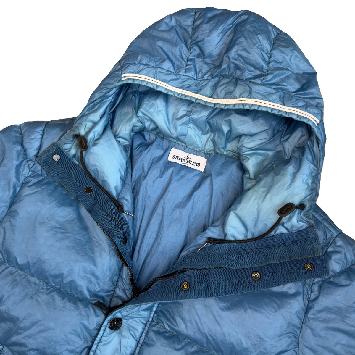 Stone Island AW/13 Garment Dyed Puffer Jacket In Blue (L) | Blue, Blue
