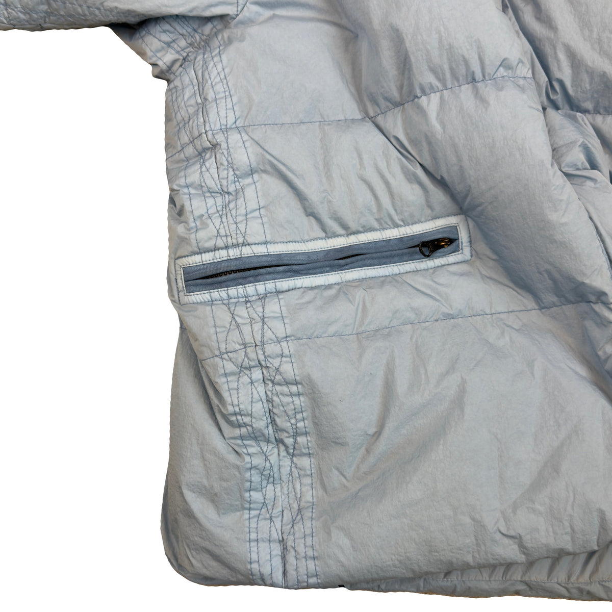Stone Island AW/22 Crinkle Reps Puffer Jacket In Blue (L) | Blue, Blue