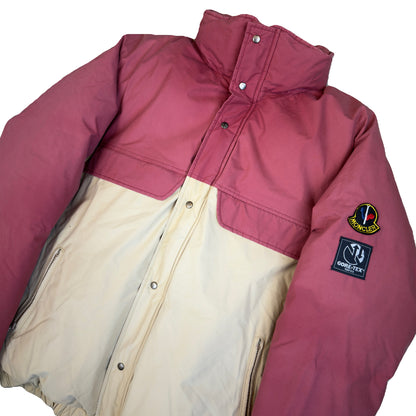 Moncler X ASICS Puffer Jacket In Red & Beige (S) | Moncler, Beige