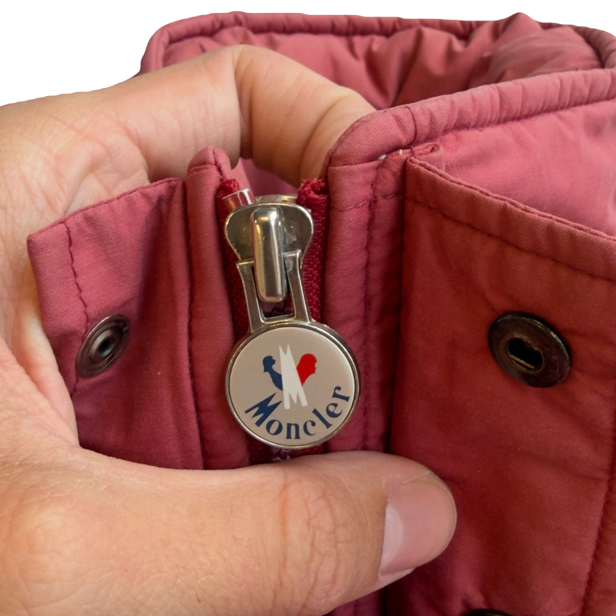 Moncler X ASICS Puffer Jacket In Red & Beige (S) | Moncler, Beige