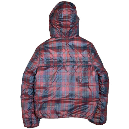 Duvetica Reversible Puffer Jacket In Plaid & Black (M) | Duvetica, Black