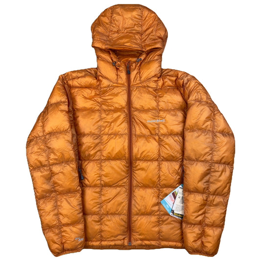 Montbell Superior Down Parka Puffer Jacket In Orange (L) | Medium, Orange
