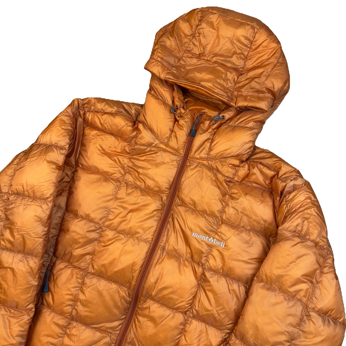 Montbell Superior Down Parka Puffer Jacket In Orange (M) | Medium, Orange