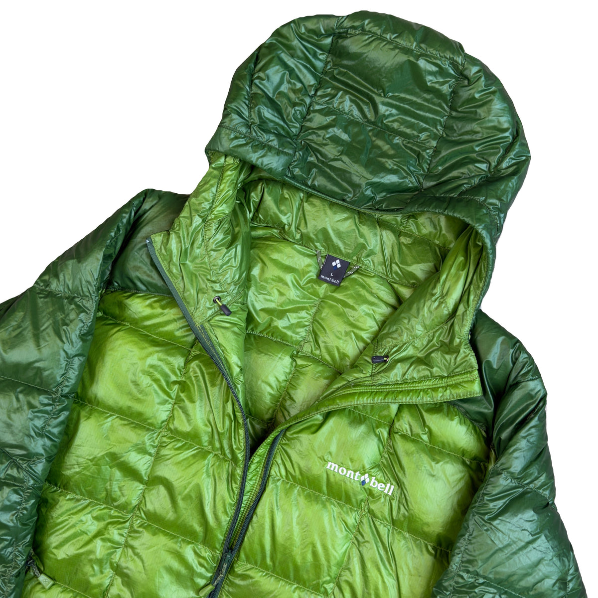 Montbell Superior Down Parka Puffer Jacket In Green (L) | Large, Green