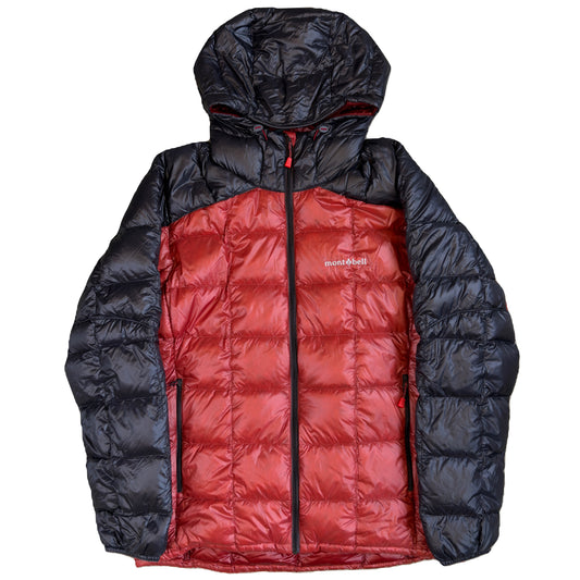 Montbell Superior Down Parka Puffer Jacket In Red & Black (M) | Medium, Black
