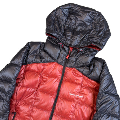 Montbell Superior Down Parka Puffer Jacket In Red & Black (M) | Medium, Black