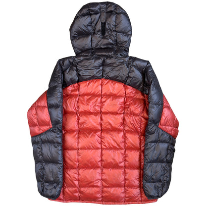 Montbell Superior Down Parka Puffer Jacket In Red & Black (M) | Medium, Black