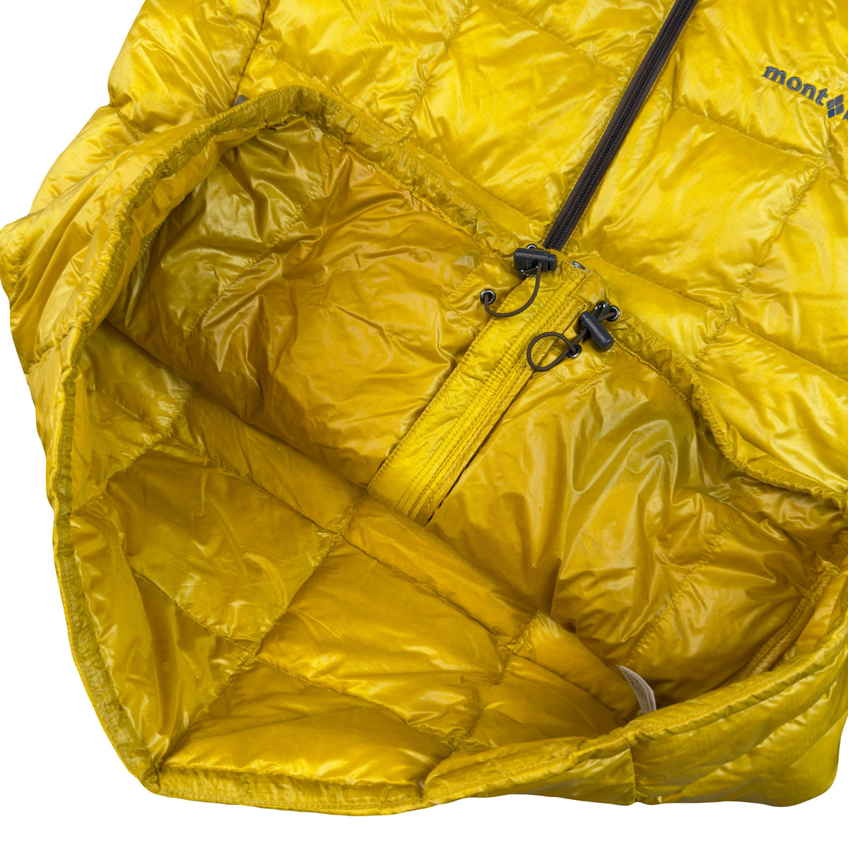 Montbell Superior Down Parka Puffer Jacket In Yellow & Brown (M) | Medium, Brown