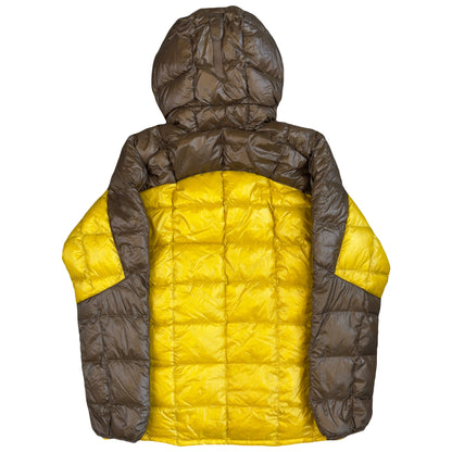 Montbell Superior Down Parka Puffer Jacket In Yellow & Brown (M) | Medium, Brown