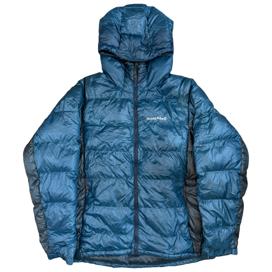 Montbell Alpine Down Parka Puffer Jacket In Blue (L) | Large, Blue