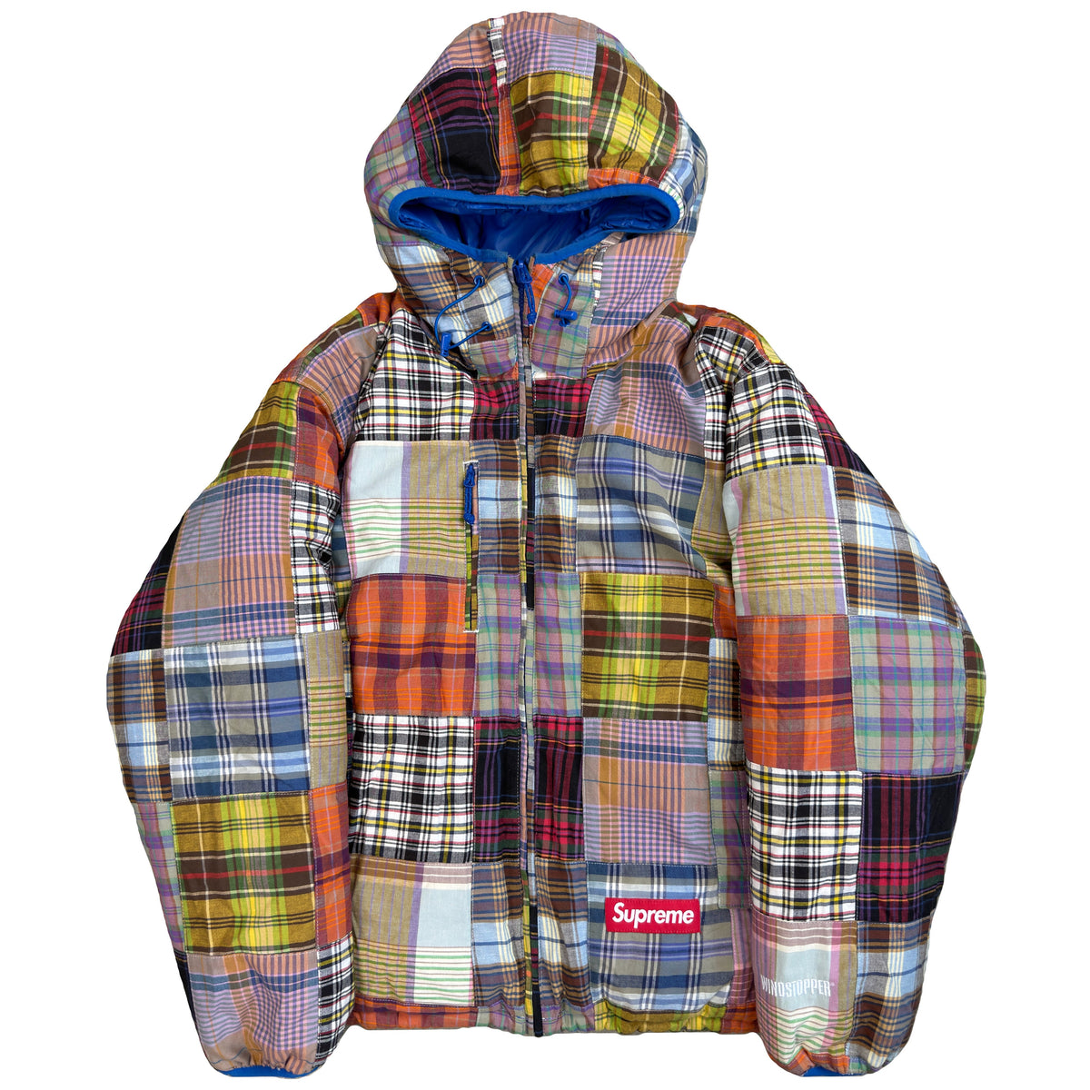Supreme Madras Reversible Down Puffer Jacket (M) | Medium, Multicolor