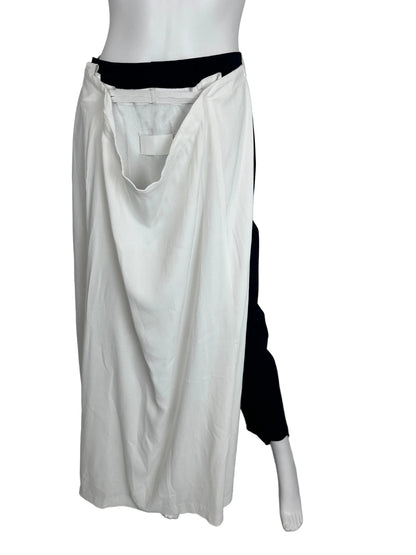 White apron skirt on a white mannequin