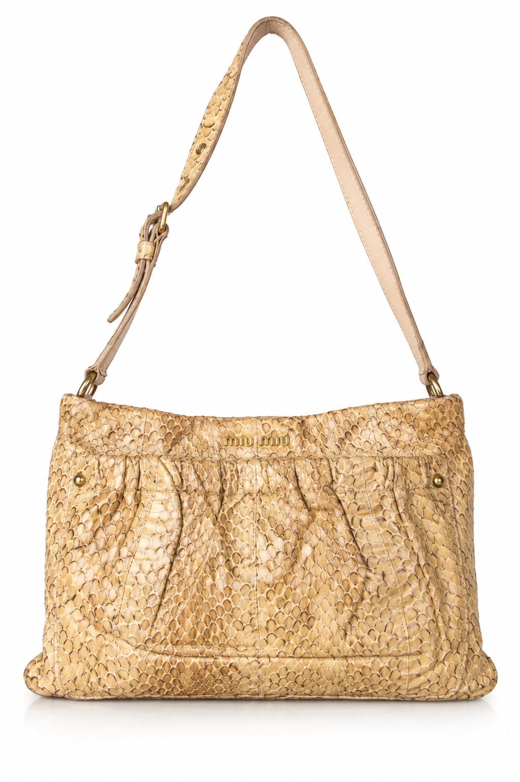 Miu Miu Python Shoulder Bag | O/S, Red